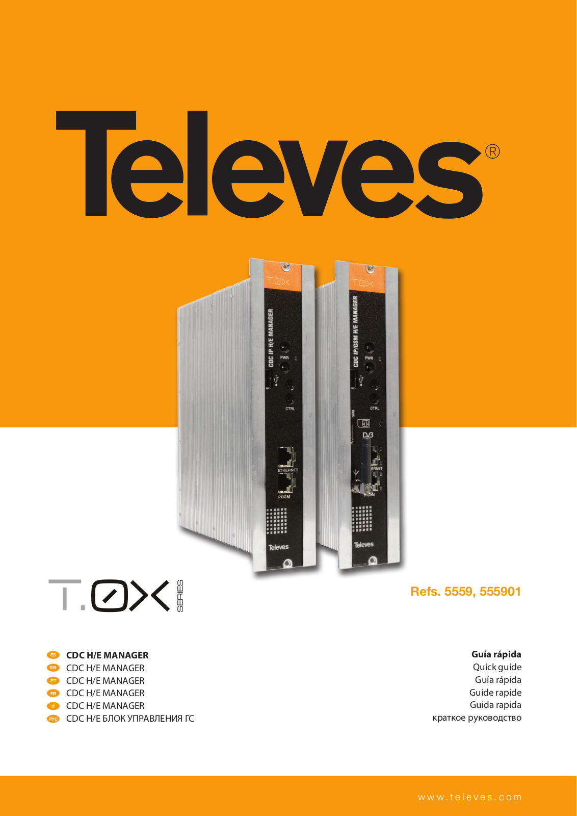 Televes T.0X controlador CDC IP User Manual