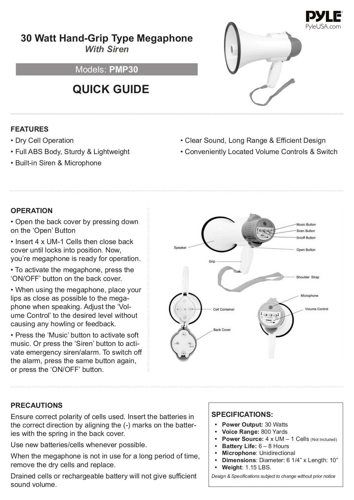 Pyle PMP30 User guide - ManualMachine.com