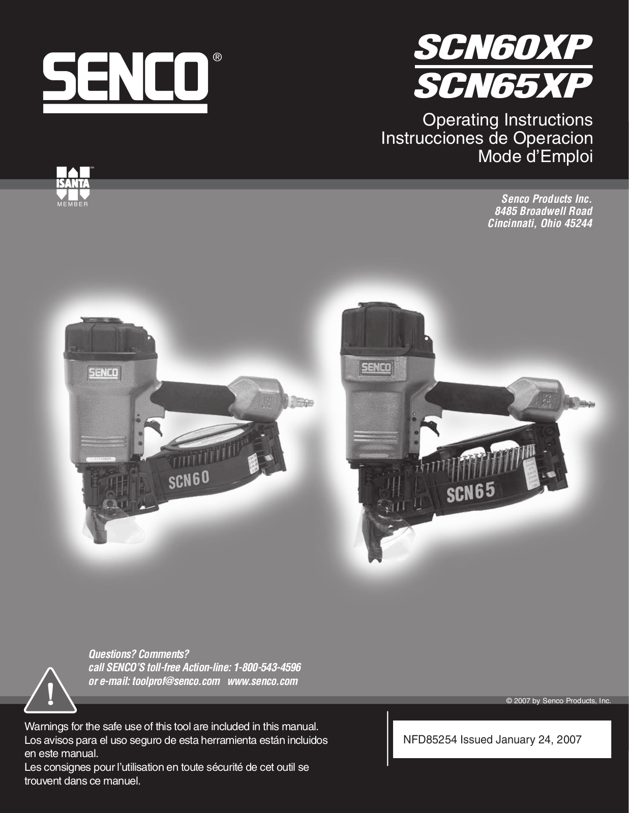 Senco SCN65XP, SCN60XP User Manual