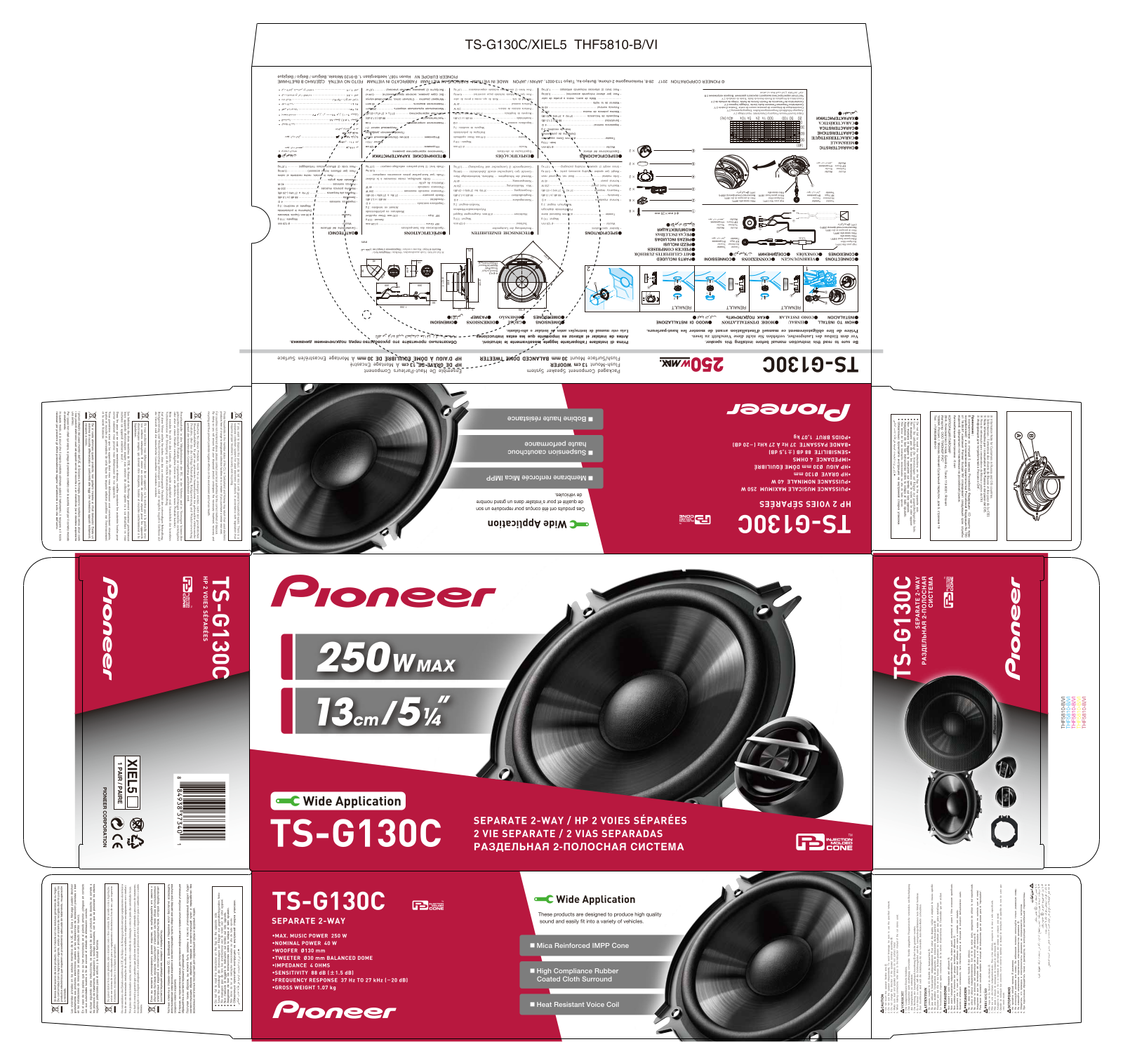 Pioneer TS-G130C User manual