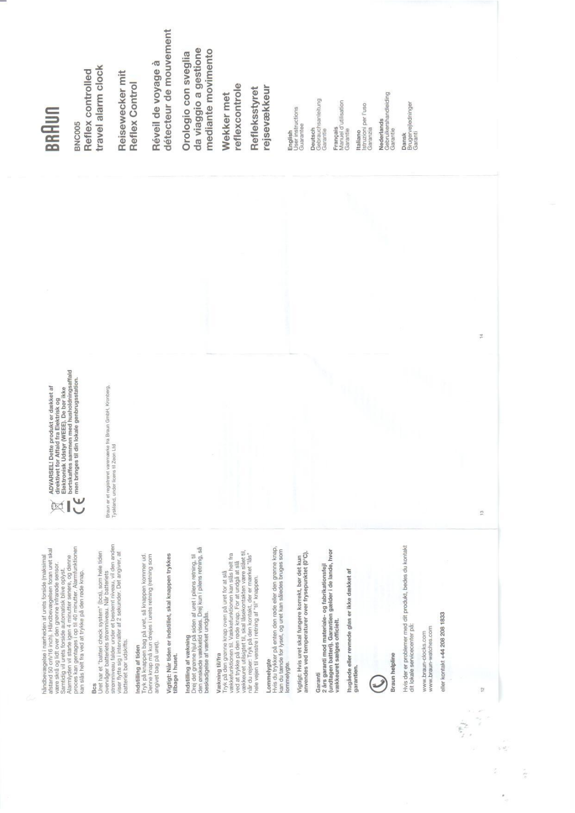 Braun BNC005 Instructions for use