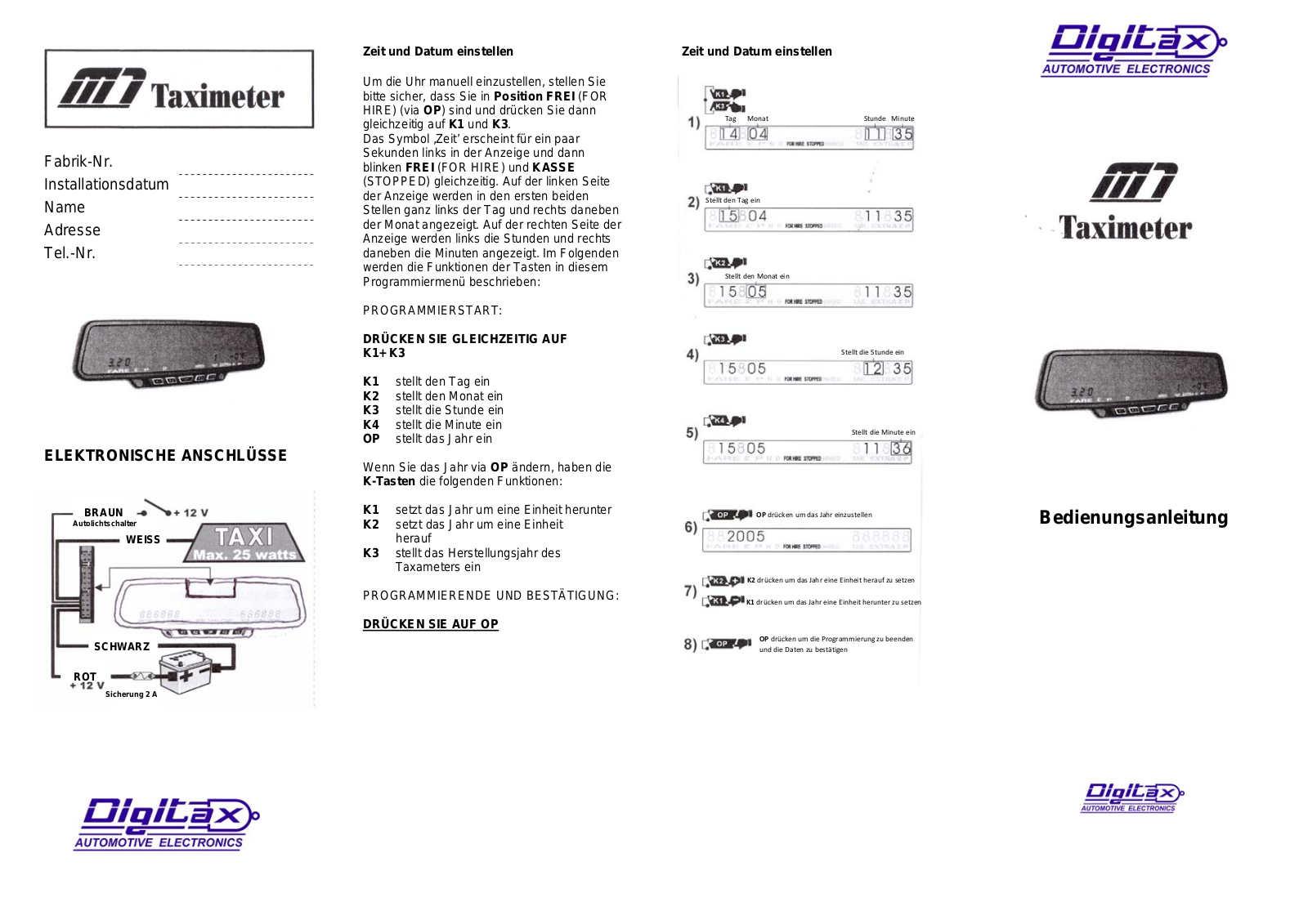 Digitax M1 User Manual