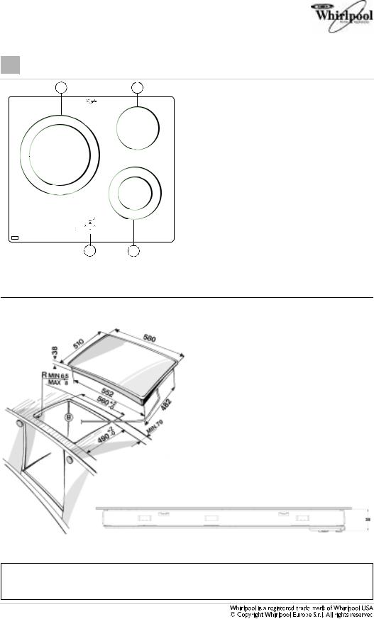 Whirlpool AKT 802 DATASHEET