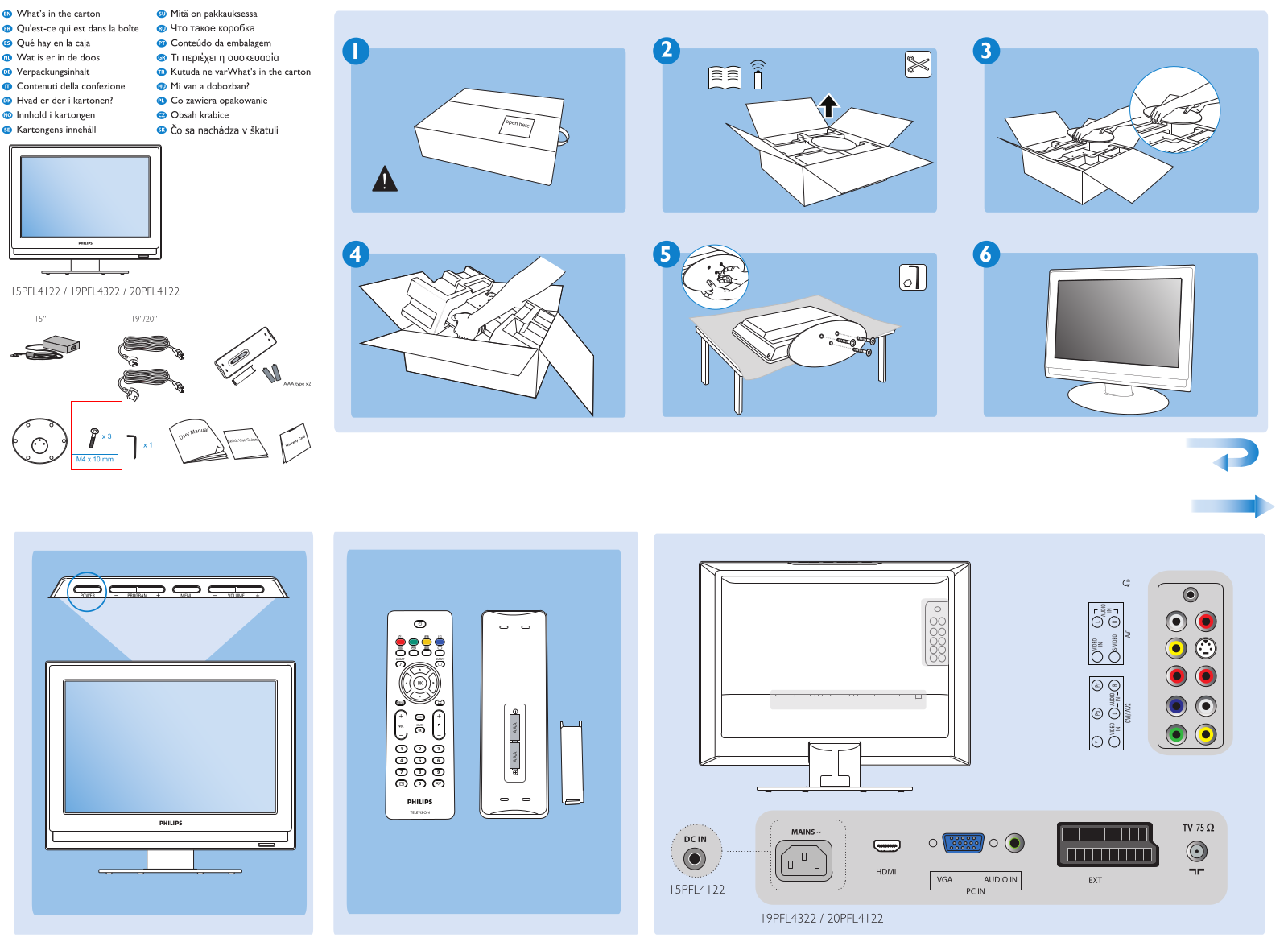 Philips 15PFL4122, 19PFL4322, 20PFL4122 Instruction Manual