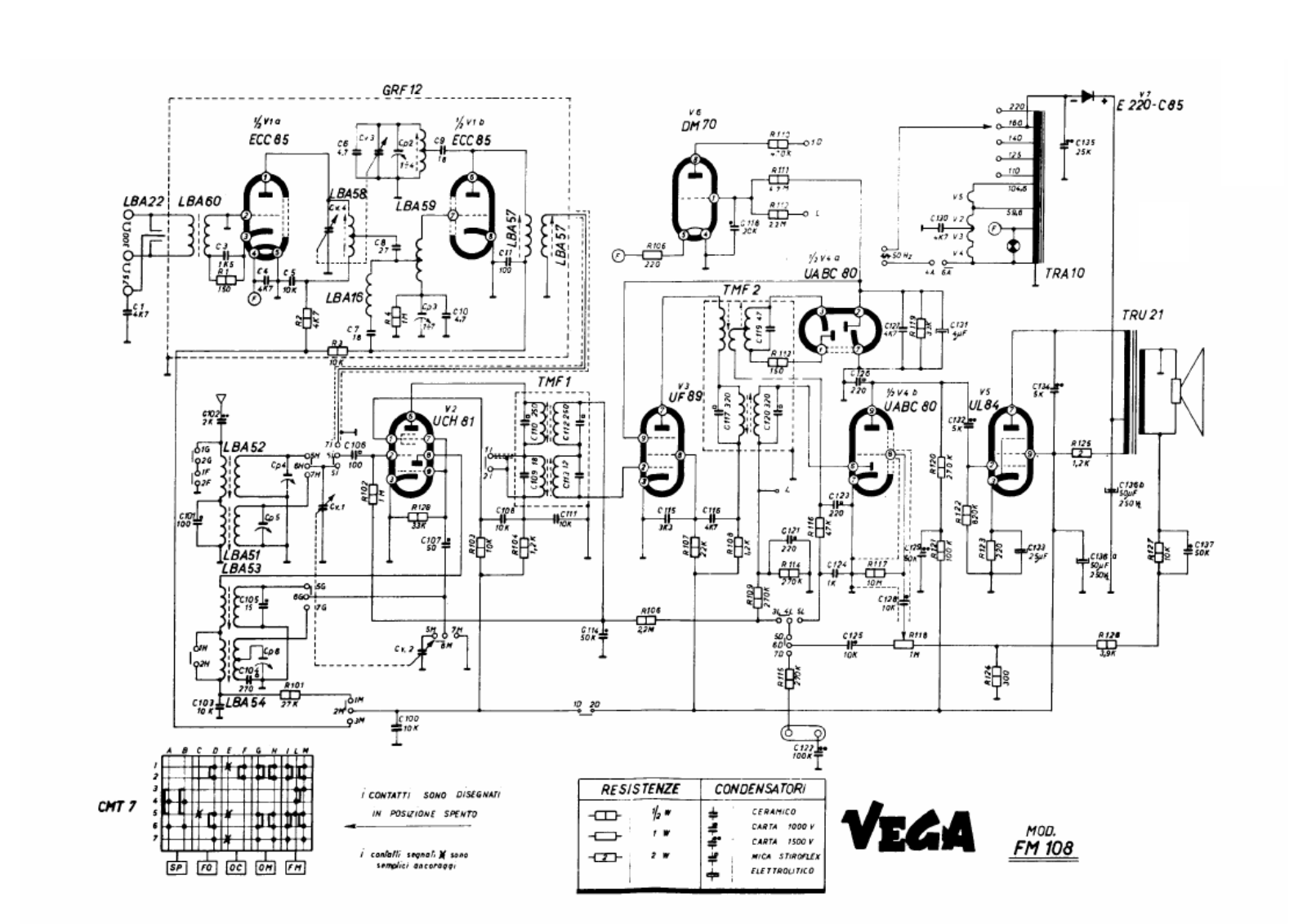 Vega fm108 schematic