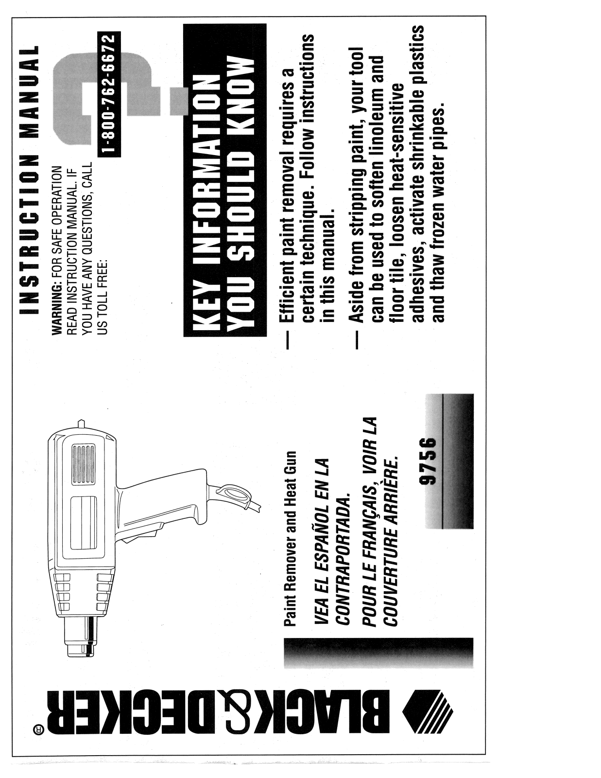 Black & Decker 9756 User Manual