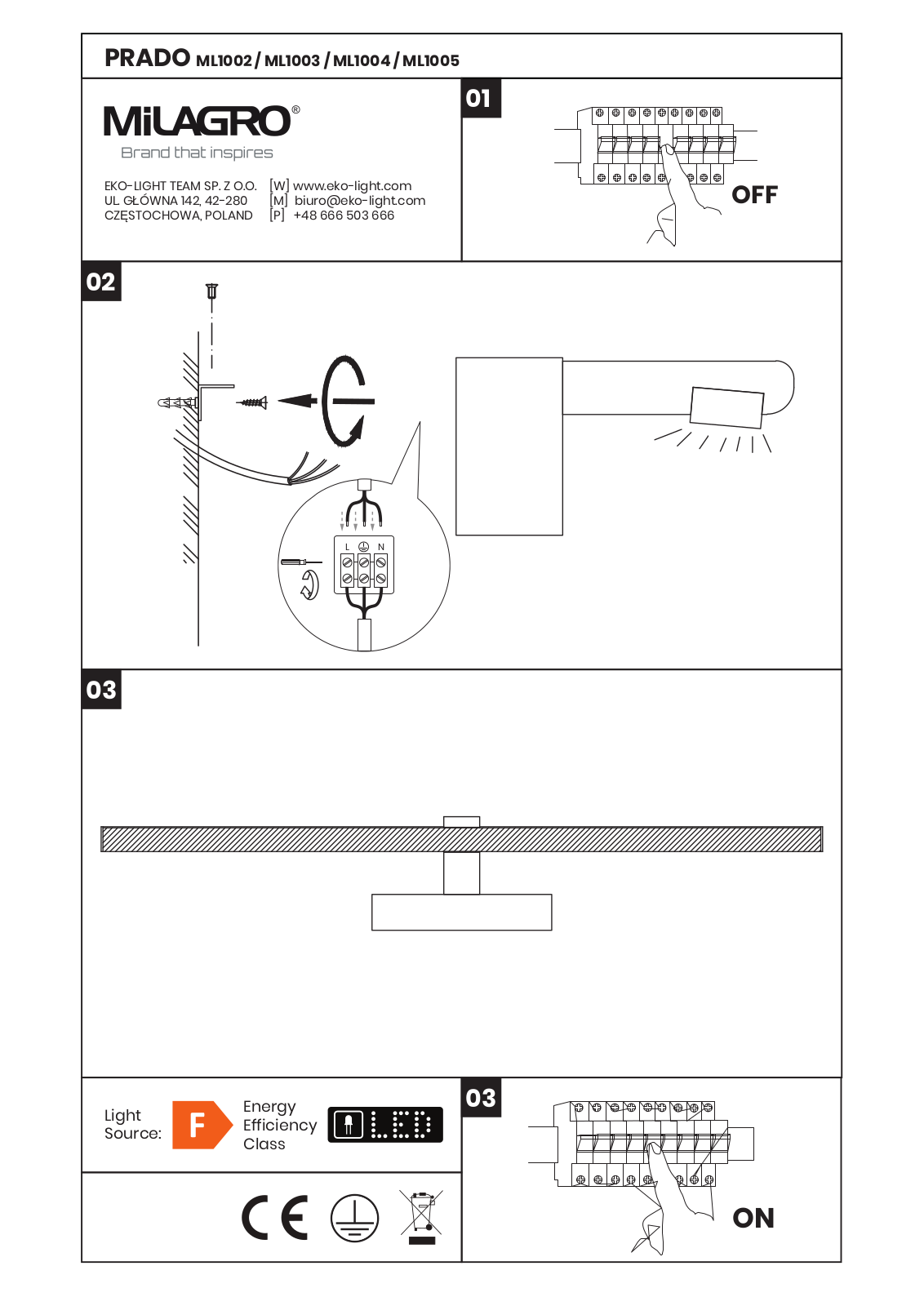 MILAGRO ML1002, ML1003 User guide - ManualMachine.com