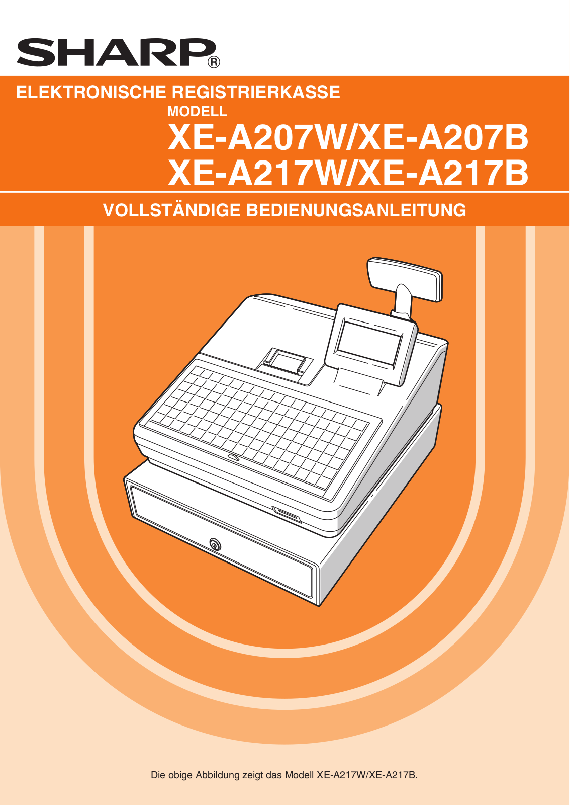 Sharp XE-A207X-W operation manual