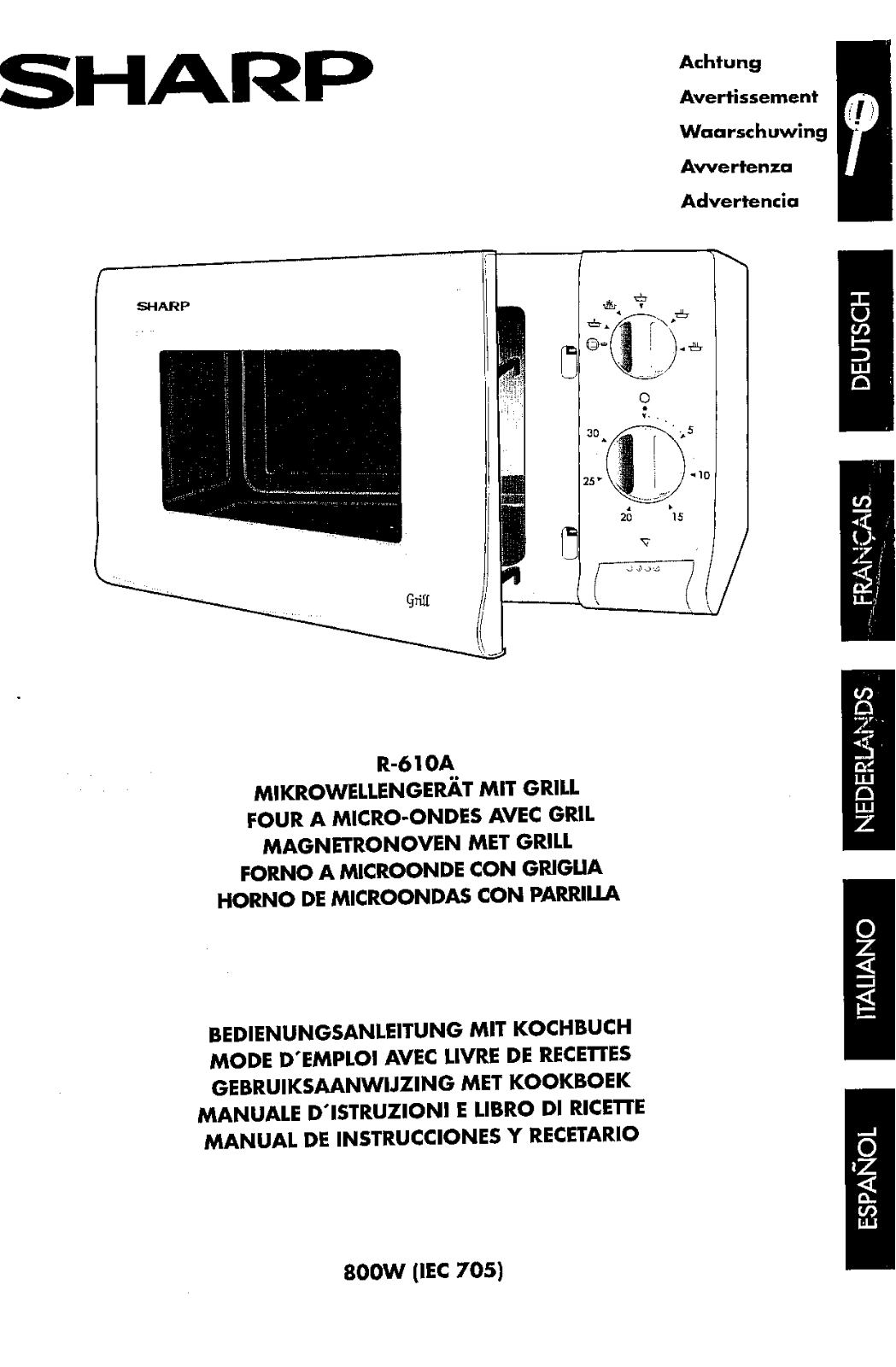 Sharp R-610A User Manual