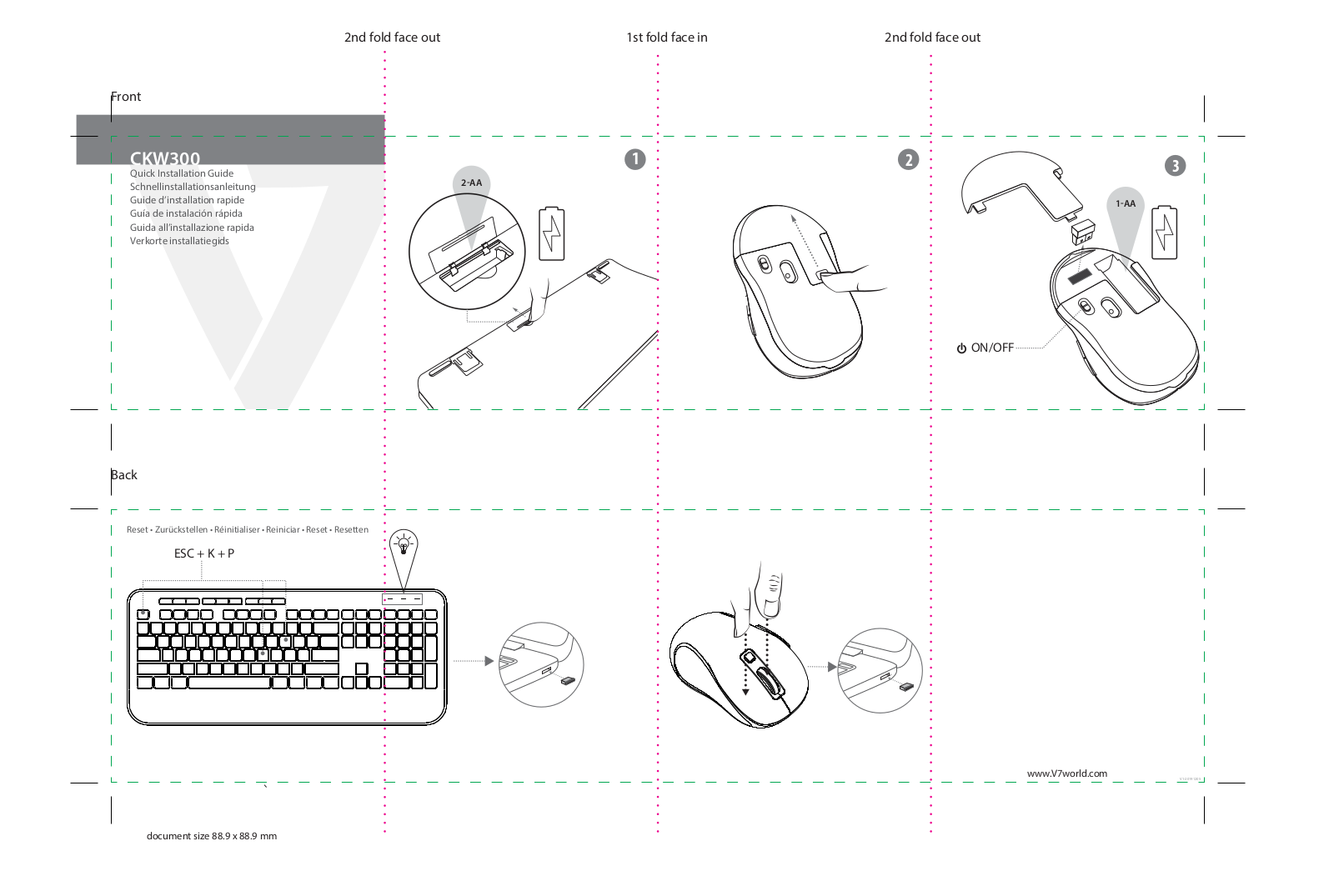 V7 CKW300IT Quick Start Guide