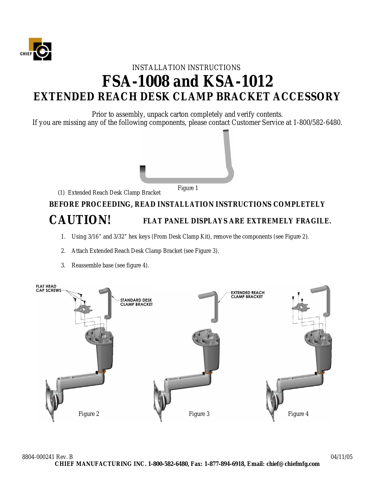 CHIEF KSA1012 User Manual - ManualMachine.com