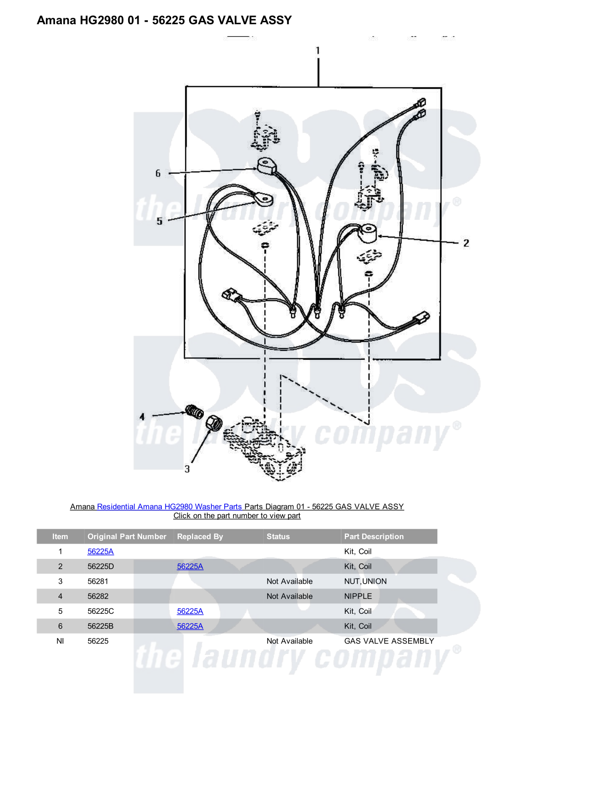 Amana HG2980 Parts Diagram
