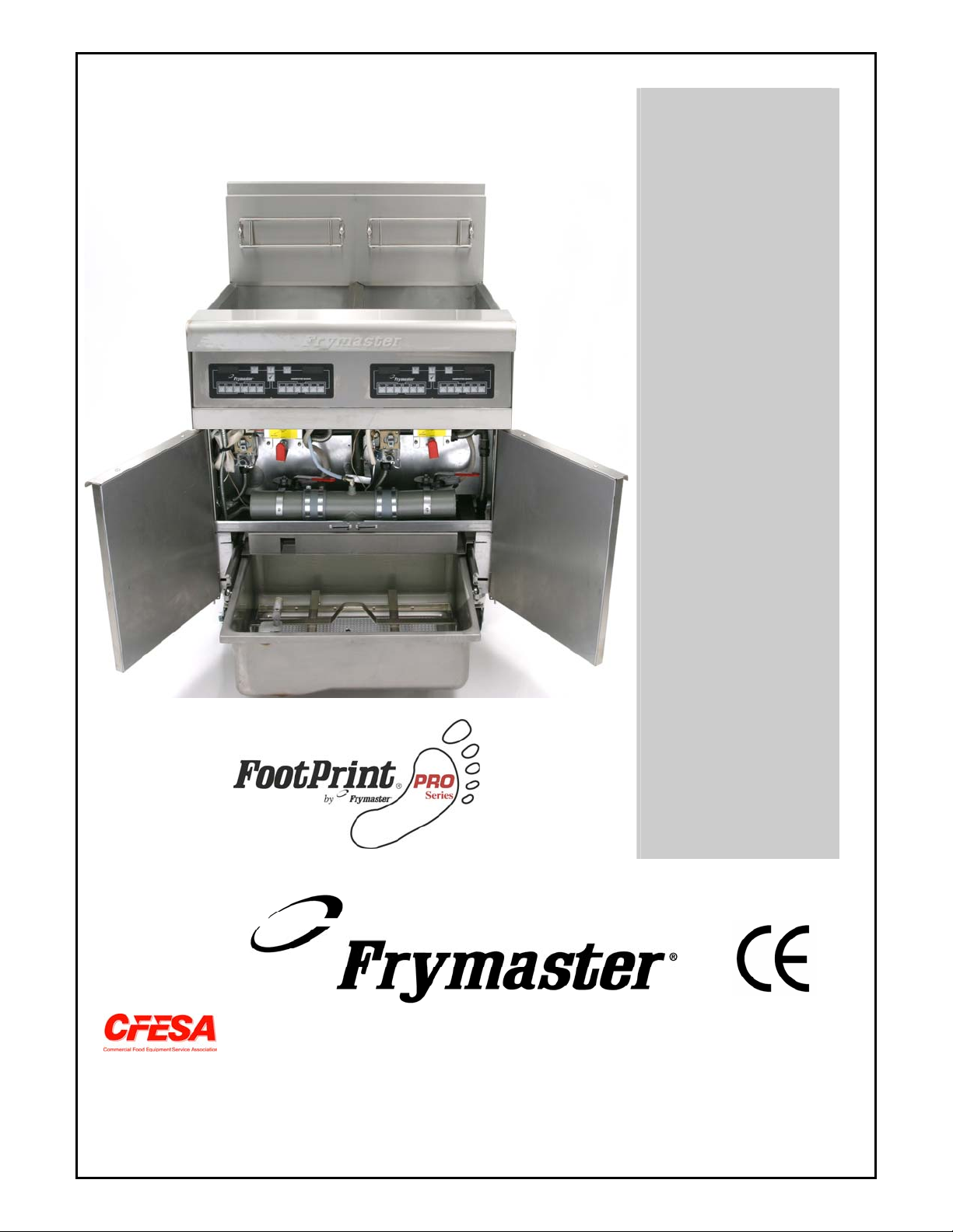 Frymaster FOOTPRINT PRO 35, FOOTPRINT PRO 45 User Manual