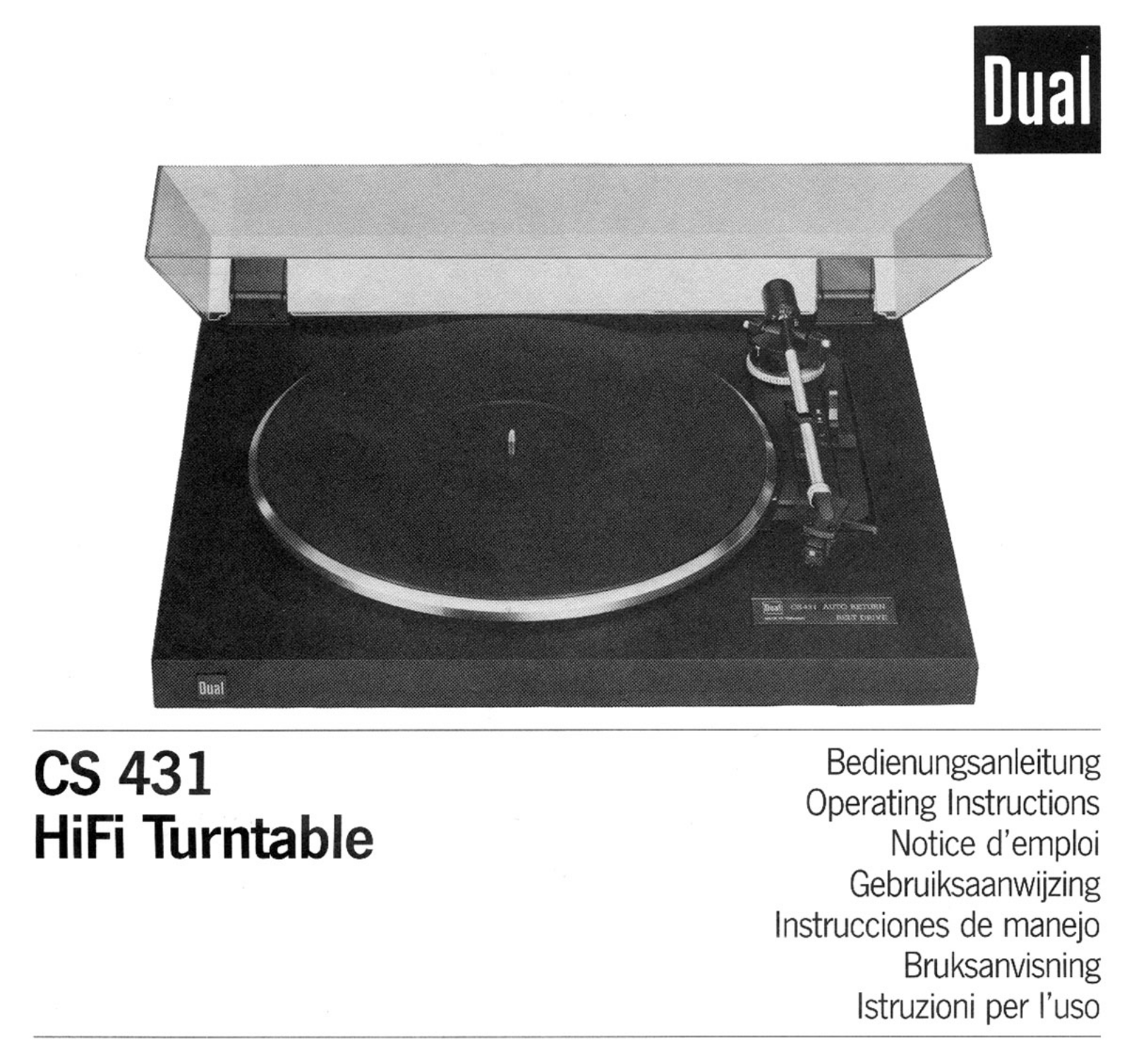 Dual CS-431 Owners manual