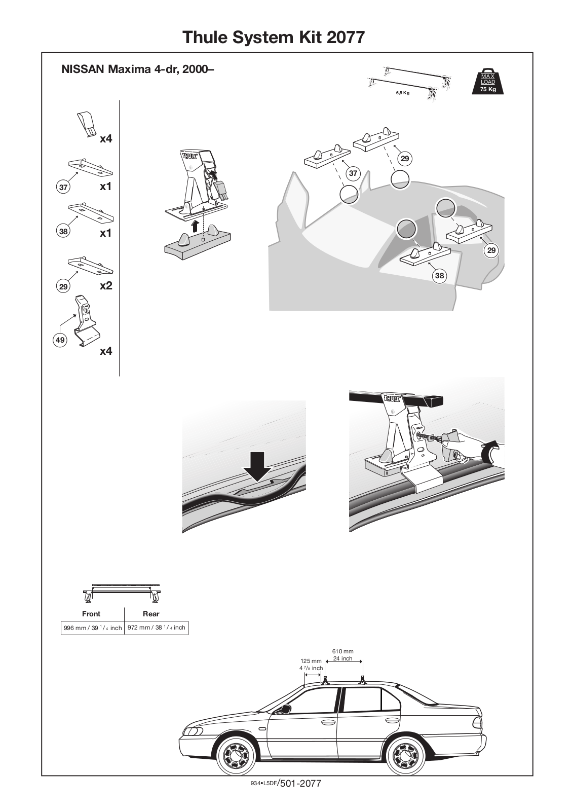 Thule 2077 User Manual