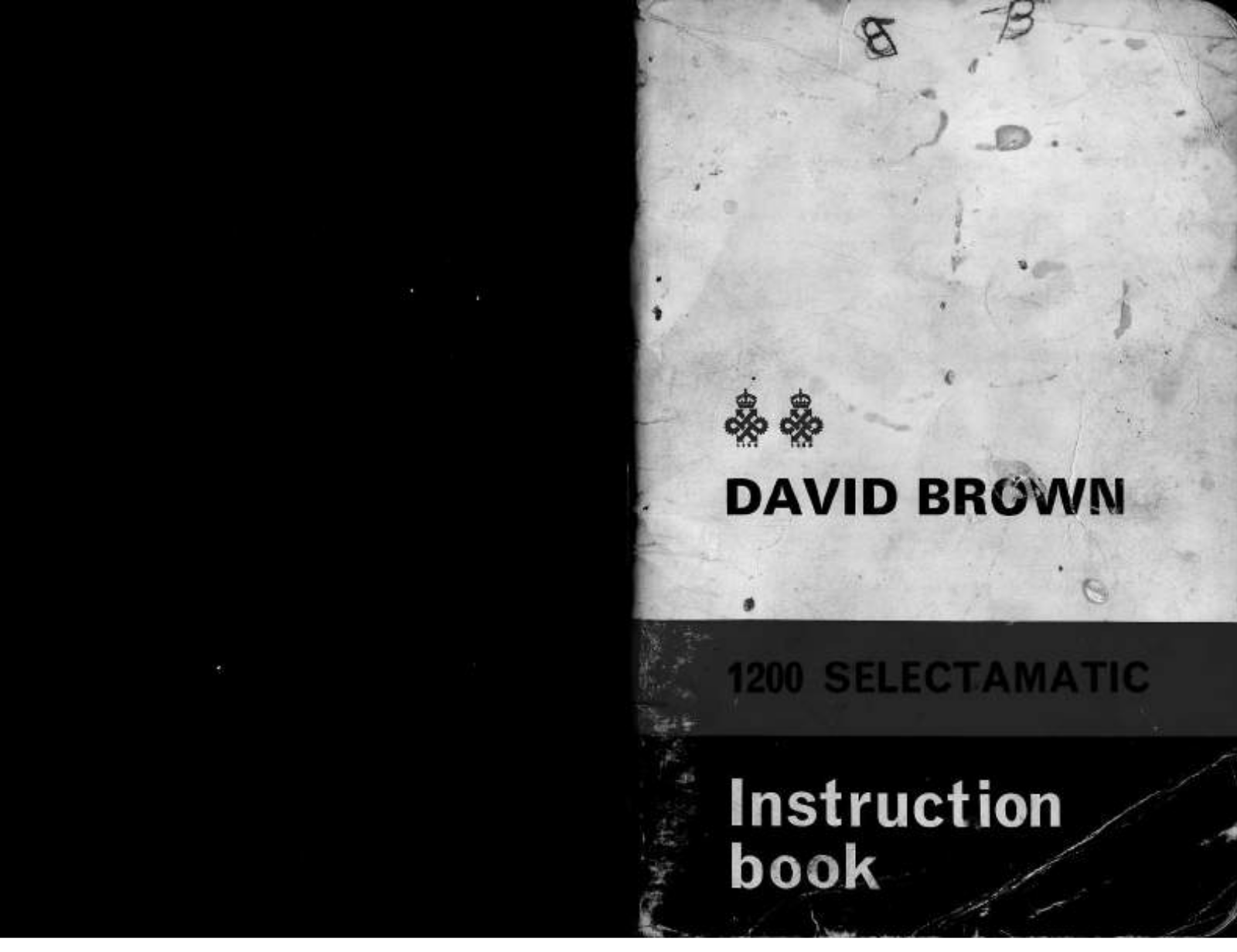 David Brown 1200 Instruction Manual