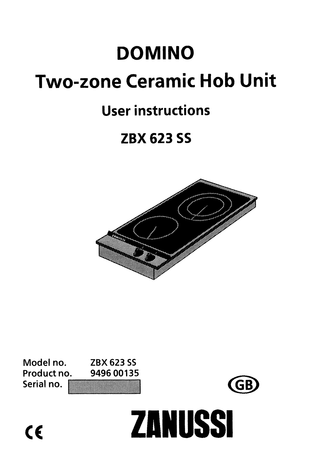 Zanussi ZBX 623 SS User Manual