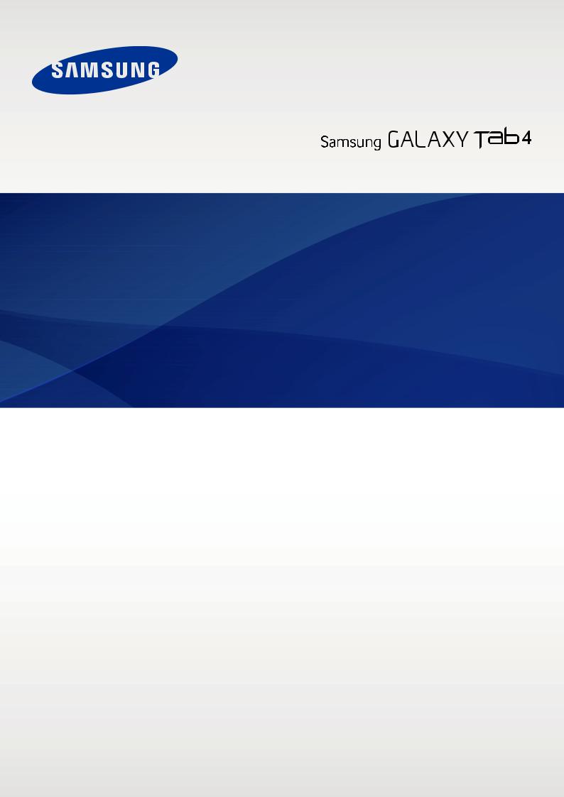 SAMSUNG Galaxy Tab 4 - 10.1 - Wi-Fi Instruction Manual