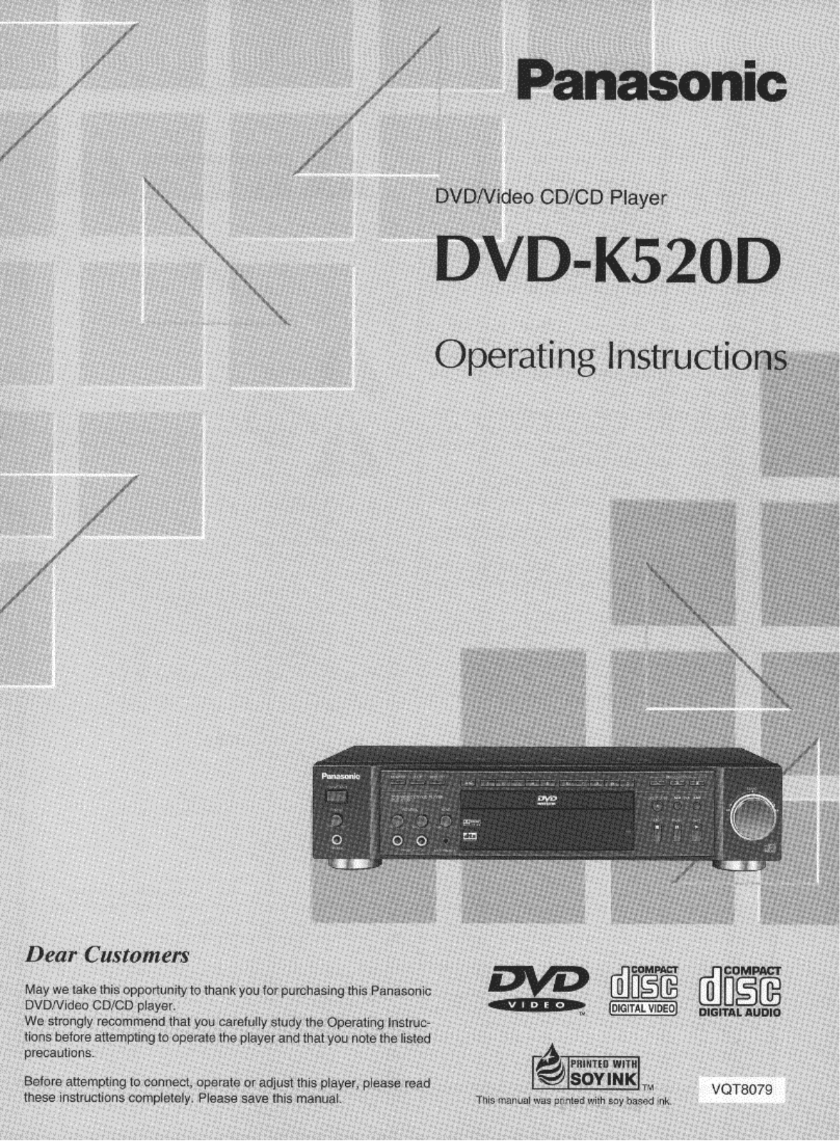 Panasonic DVD-K520D User Manual