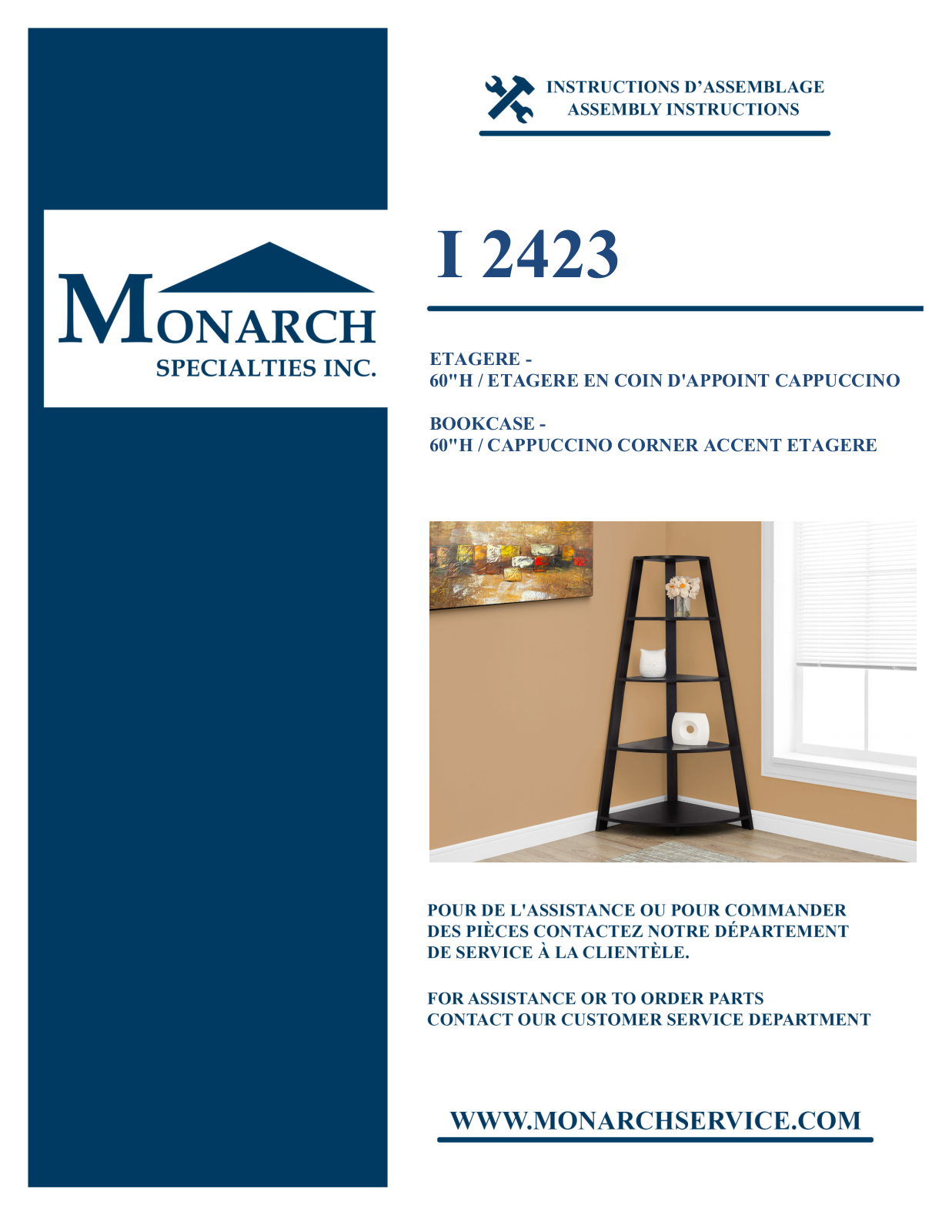 Monarch I2423 Assembly Guide