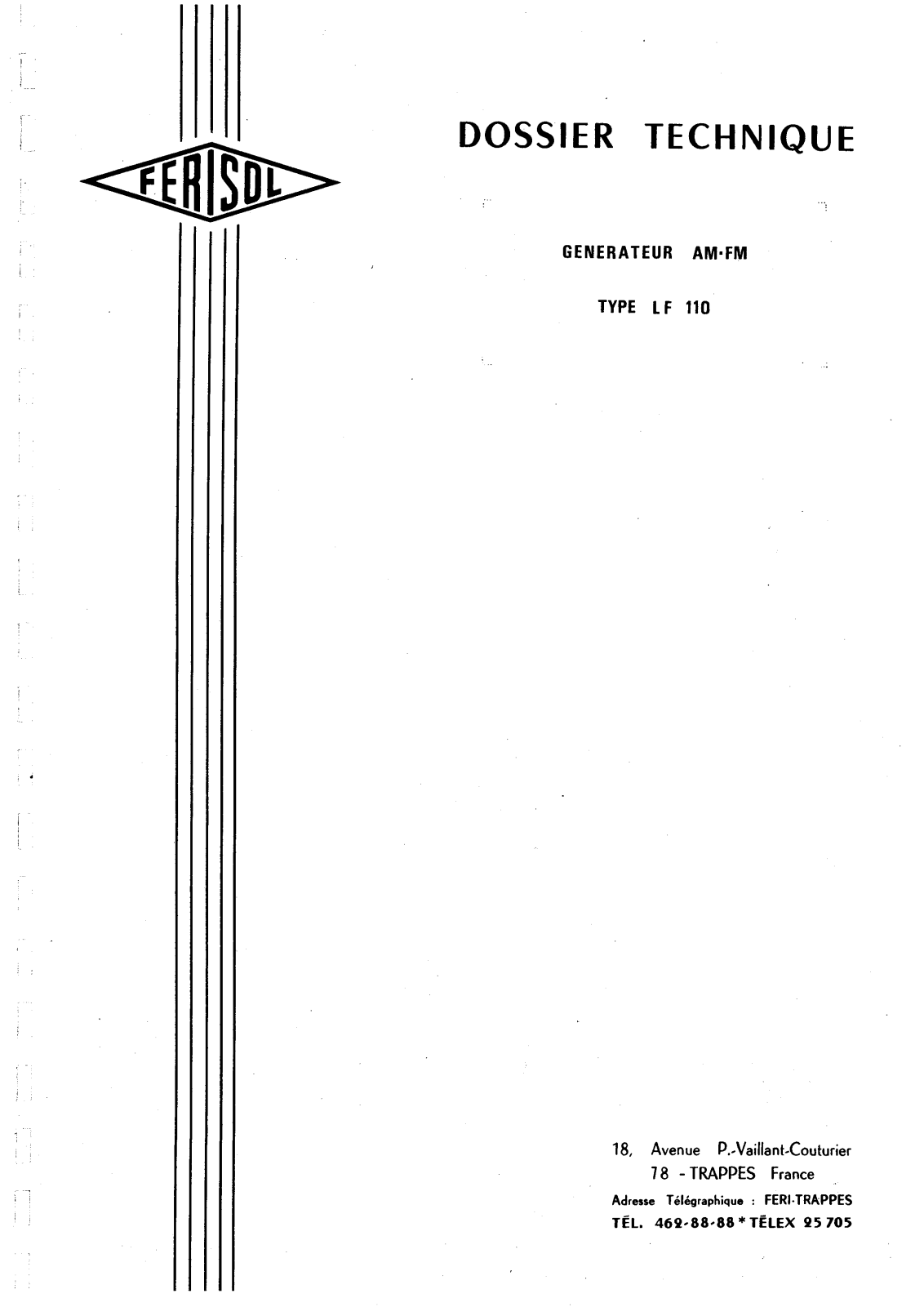 Ferisol LF 110 Service manual