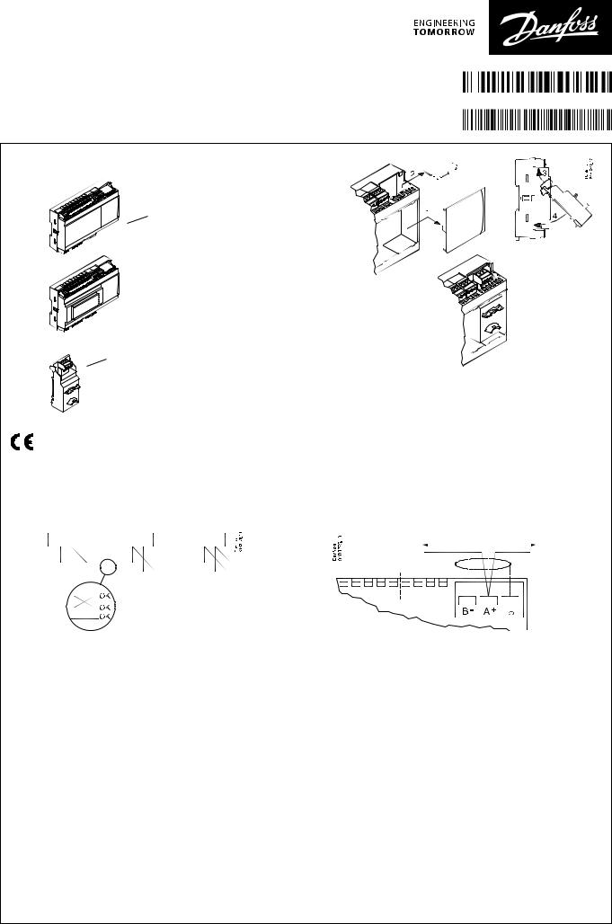 Danfoss AK-OB55 Lon Installation guide