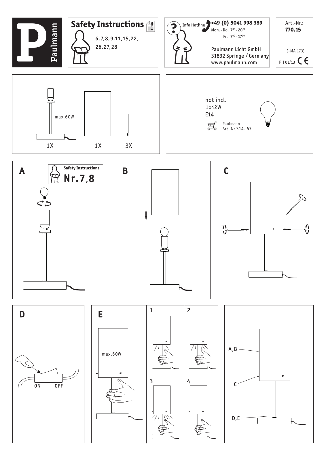 Paulmann Milla User Manual