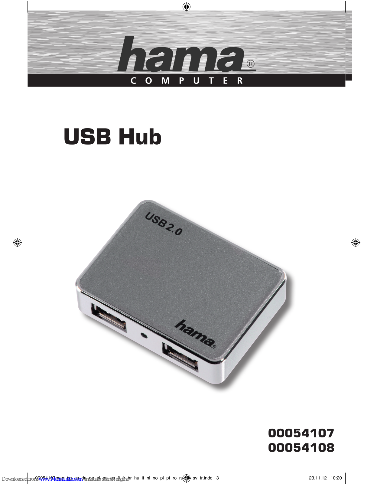 Hama 54107, 54108 Operating Instruction - ManualMachine.com