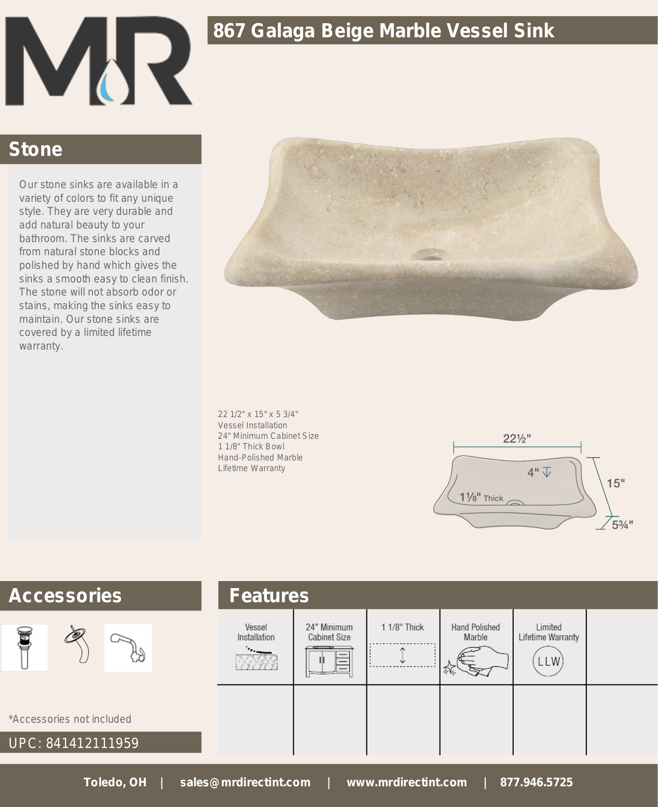 MR Direct MRDR1579 Specifications - ManualMachine.com