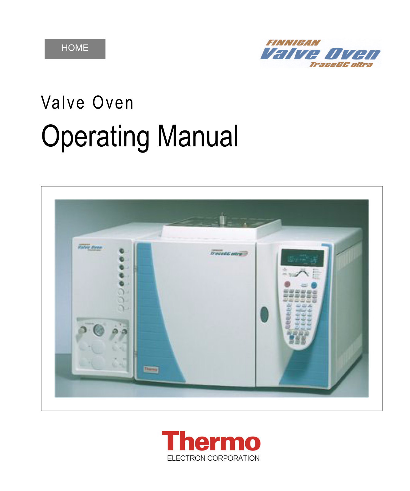 Valco electronic Valve Oven User Manual