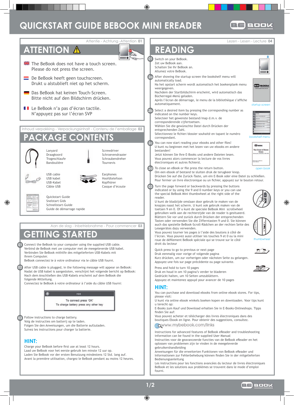 BEBOOK Mini Guide de démarrage - ManualMachine.com