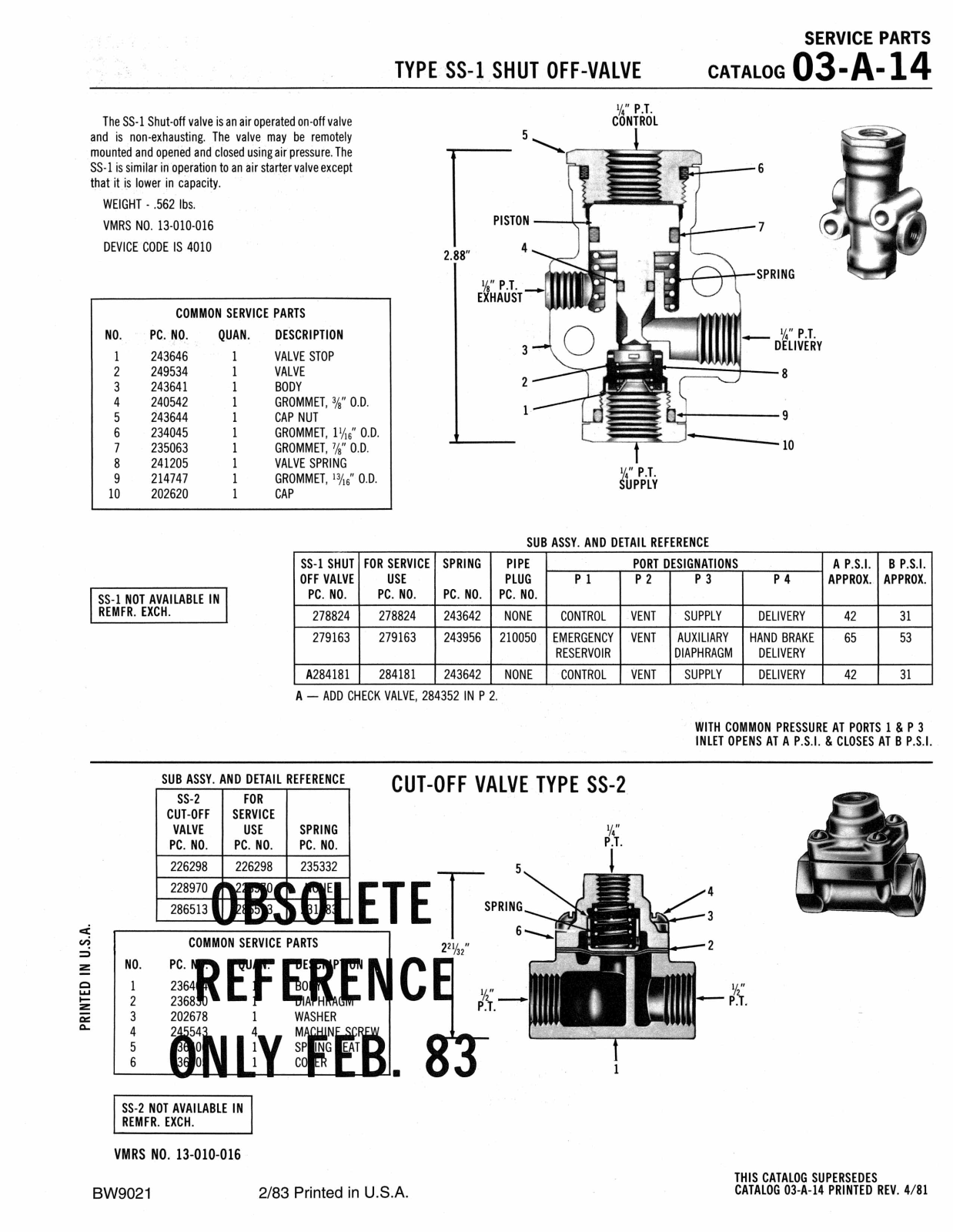 BENDIX 03-A-14 User Manual