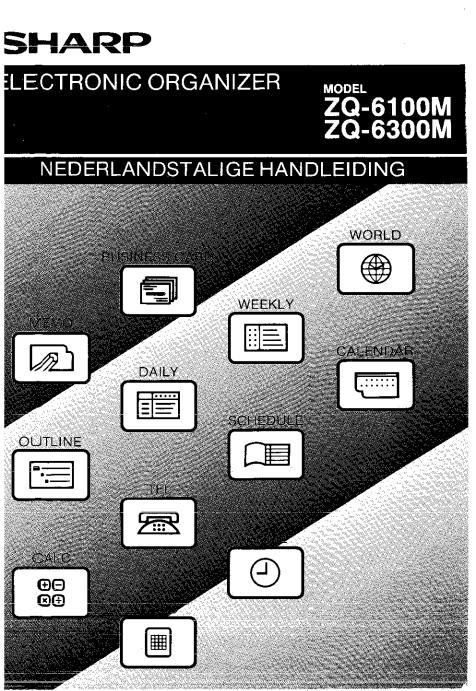 SHARP ZQ-6100M, ZQ-6300M User Manual