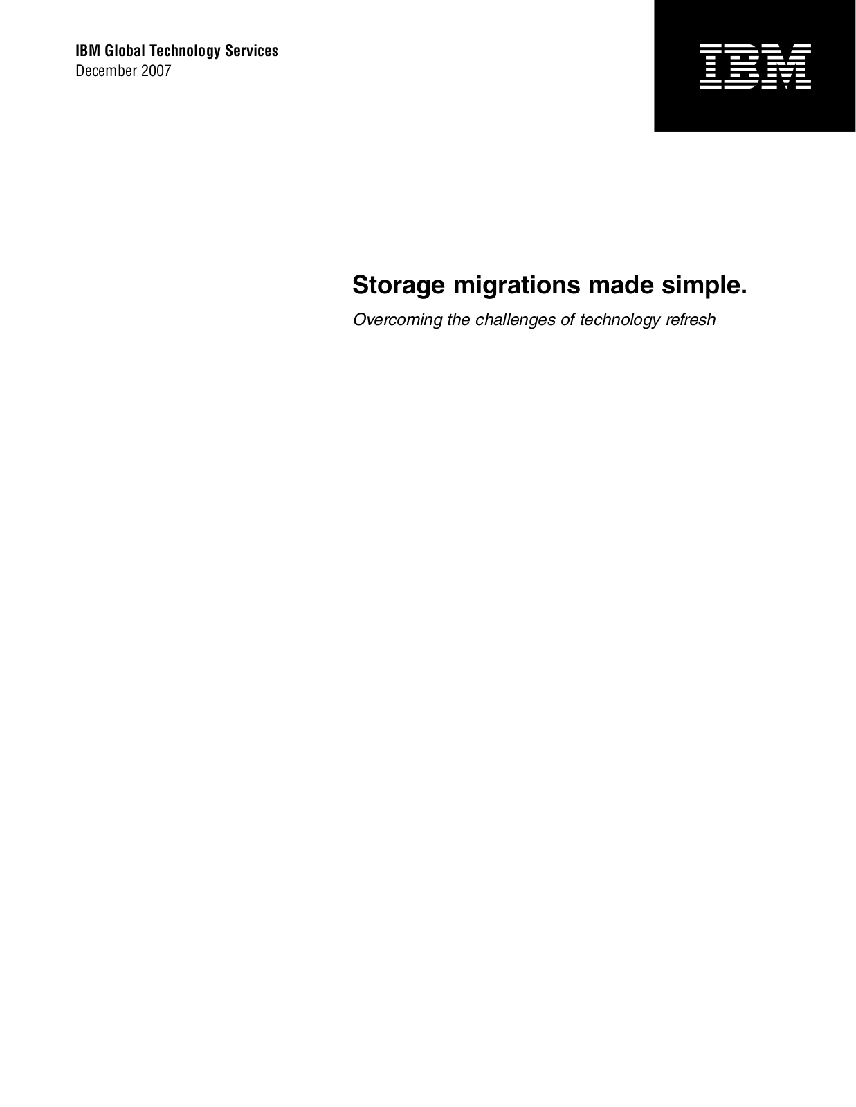 Ibm DATA MIGRATION User Manual