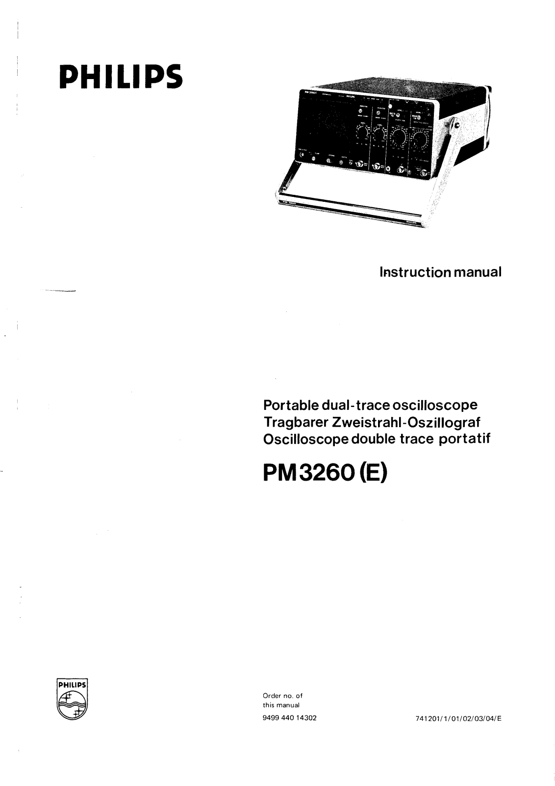 Philips PM 3260 Service manual