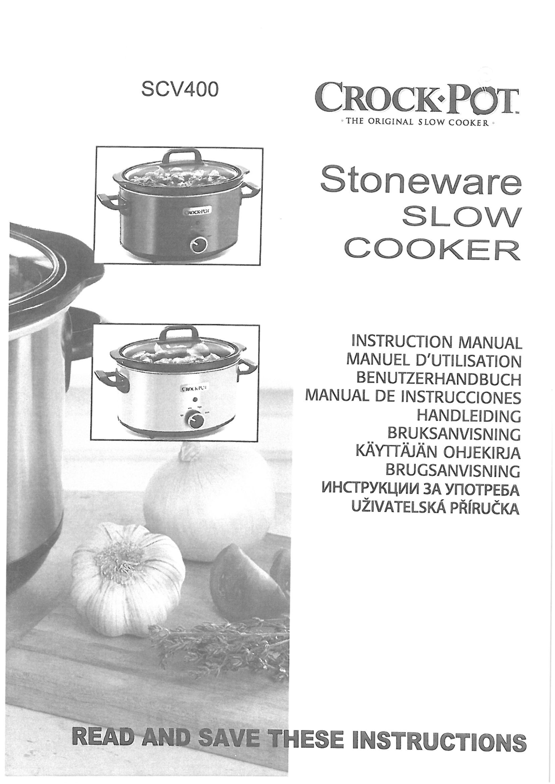 CrockPot SCV400PY User Manual