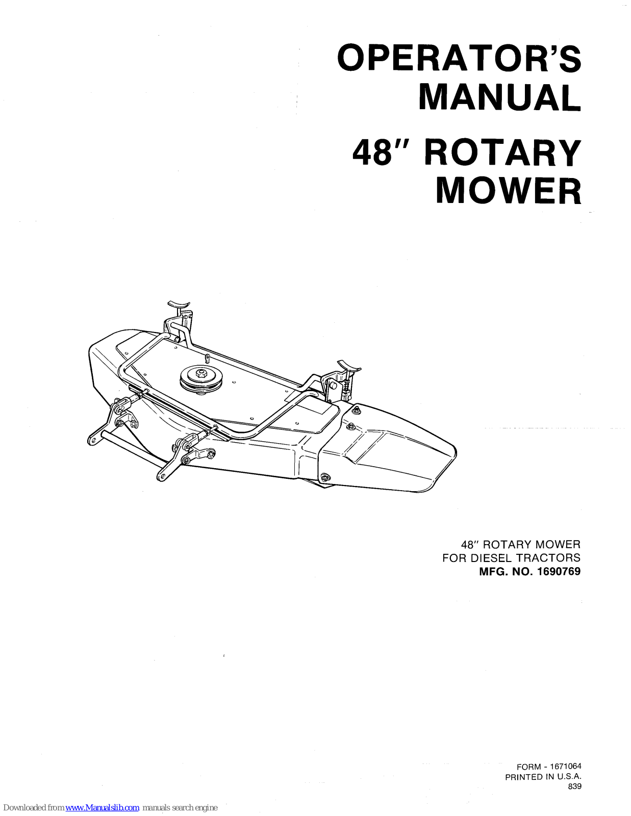 Simplicity 1690769 Operator's Manual