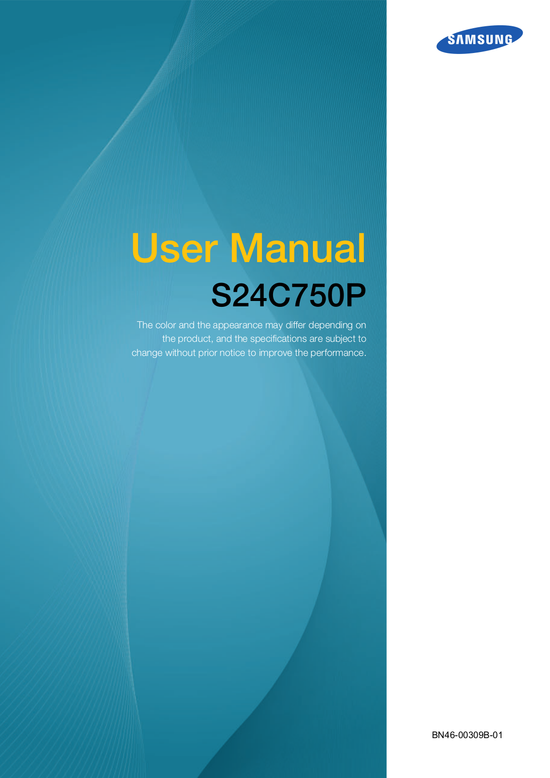 Samsung S24C750P User Manual