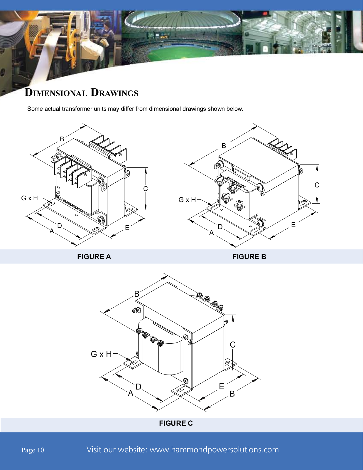 Hammond Power Solutions SP1500MQMJ Dimensional Sheet