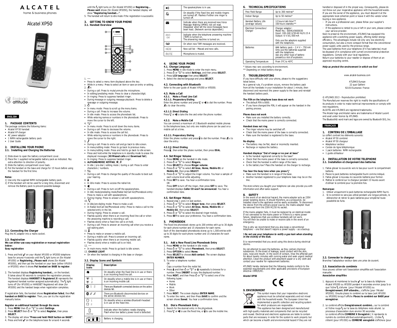 Alcatel XP50 User Manual