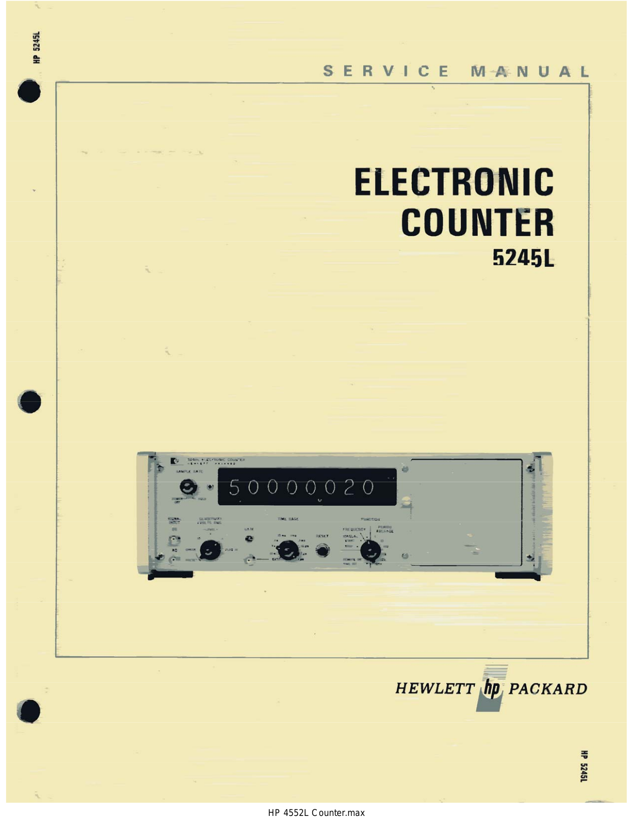 HP 5245l schematic