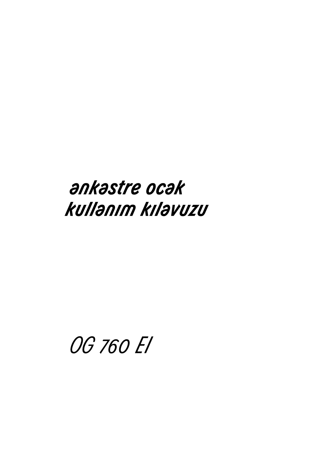 Arçelik OG760EI User manual - ManualMachine.com