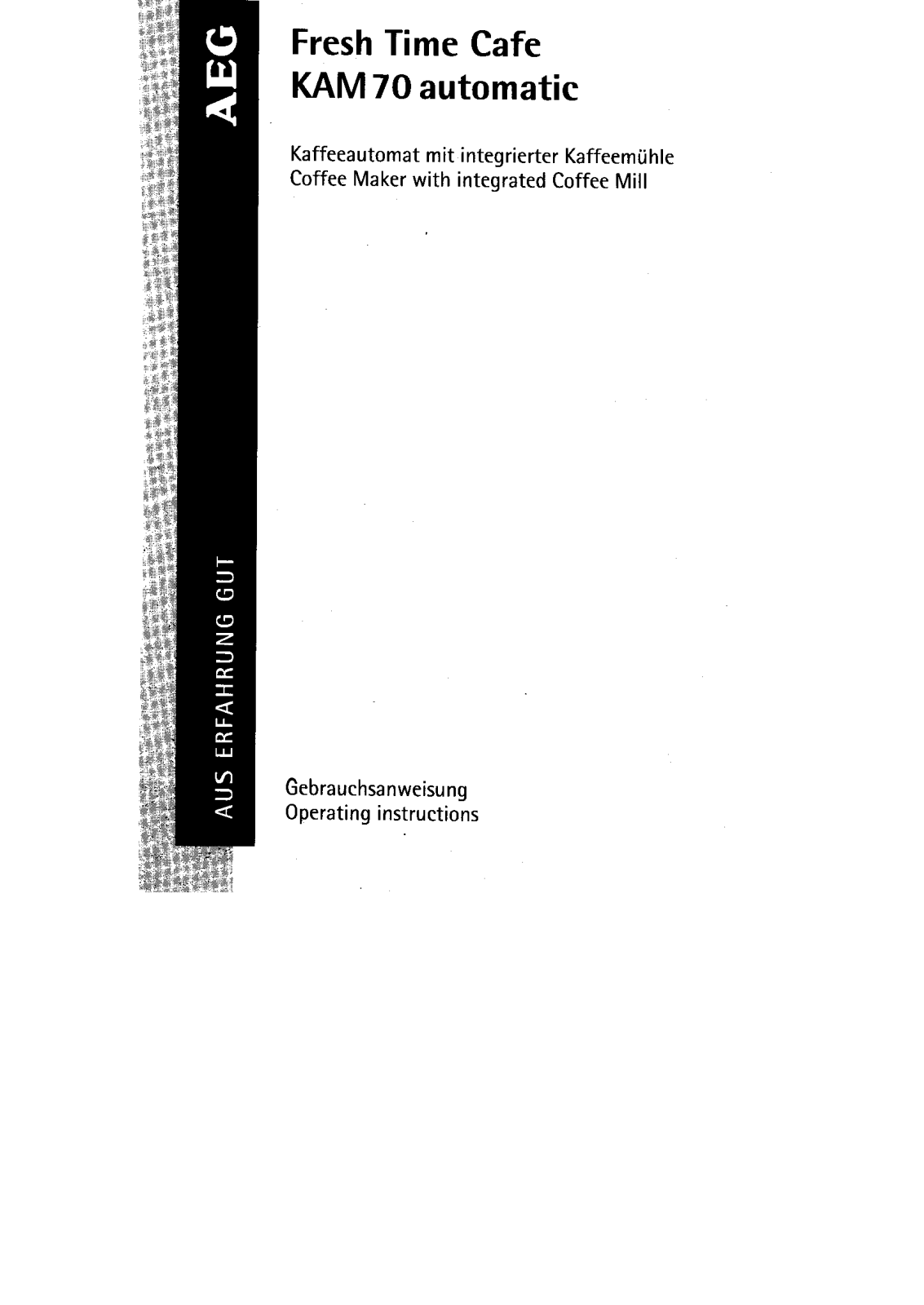 AEG KAM70MITMAHLWERK User Manual