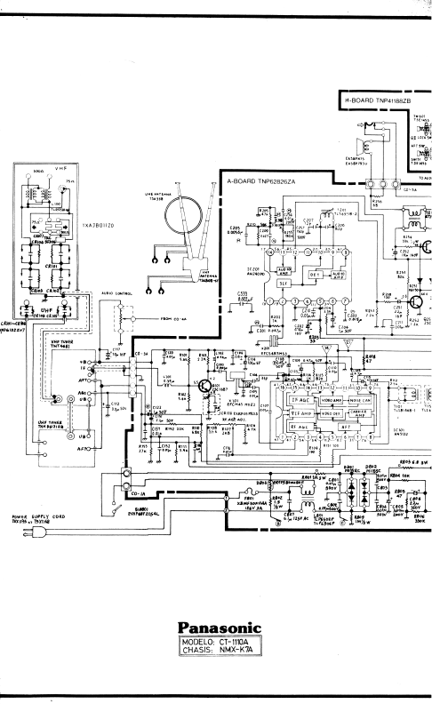 Panasonic CT-1110A Diagram