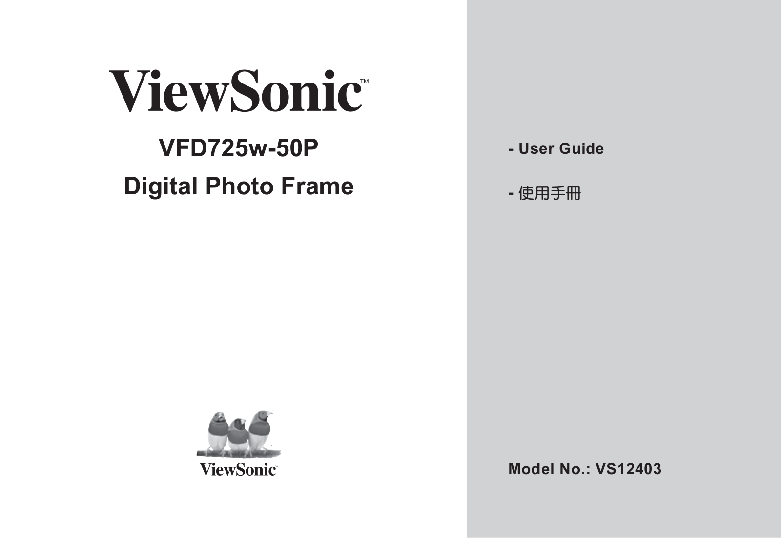 ViewSonic VS12403 User Manual