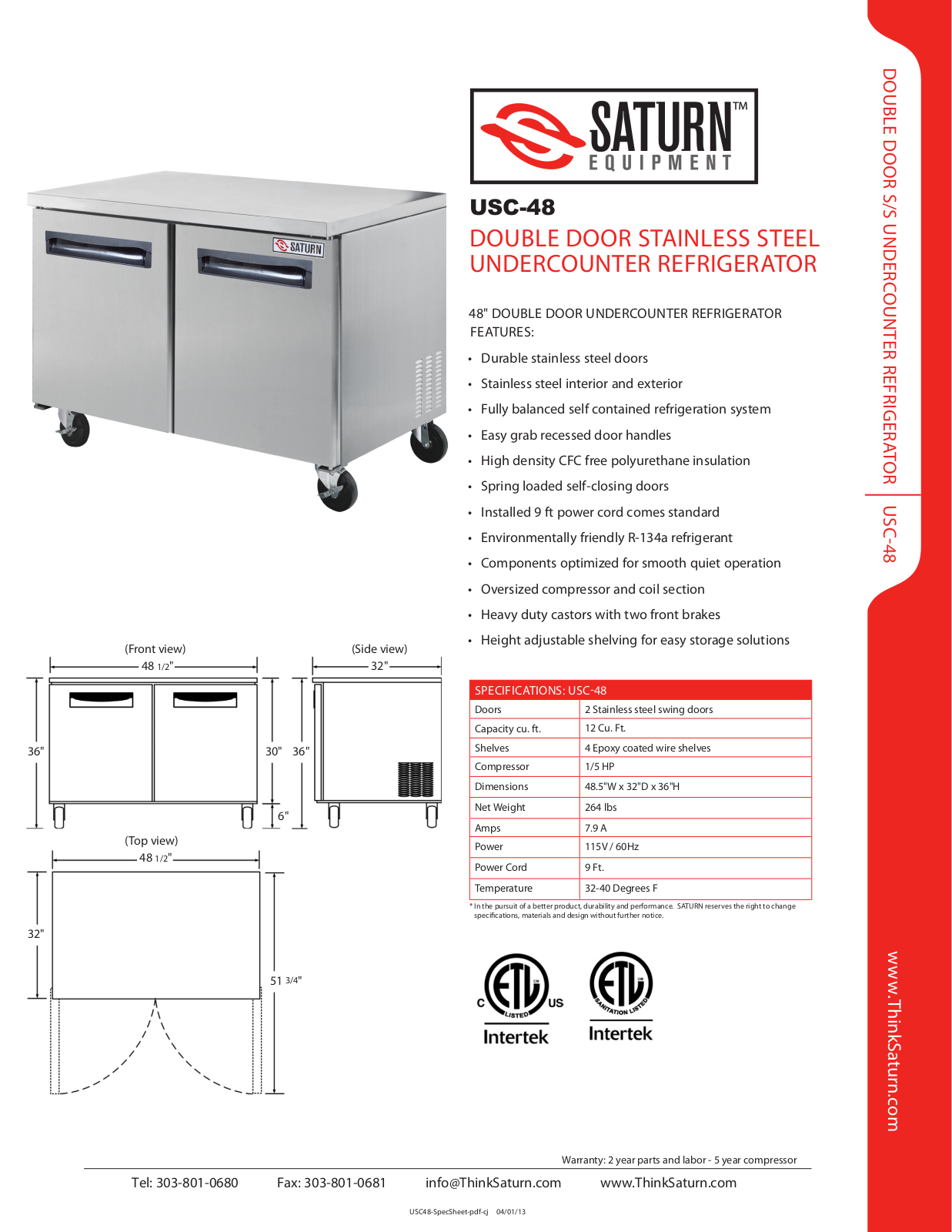 Saturn Equipment USC-48 User Manual