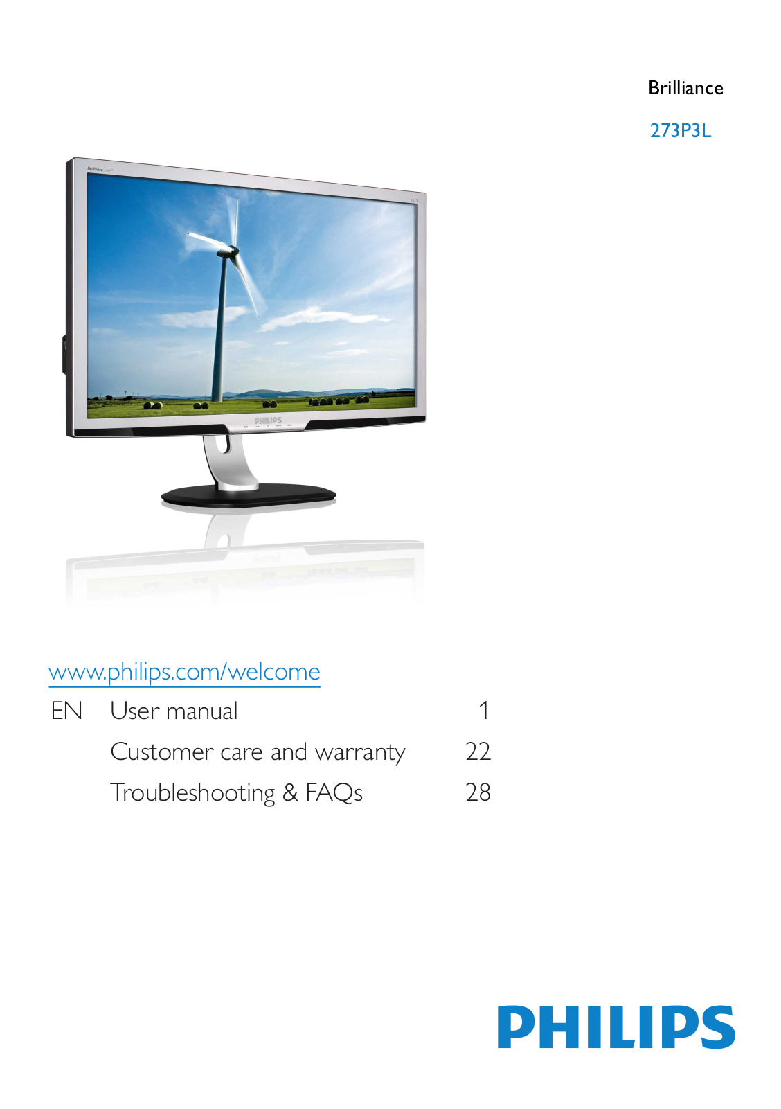 Philips 273P3LPHEB User Guide