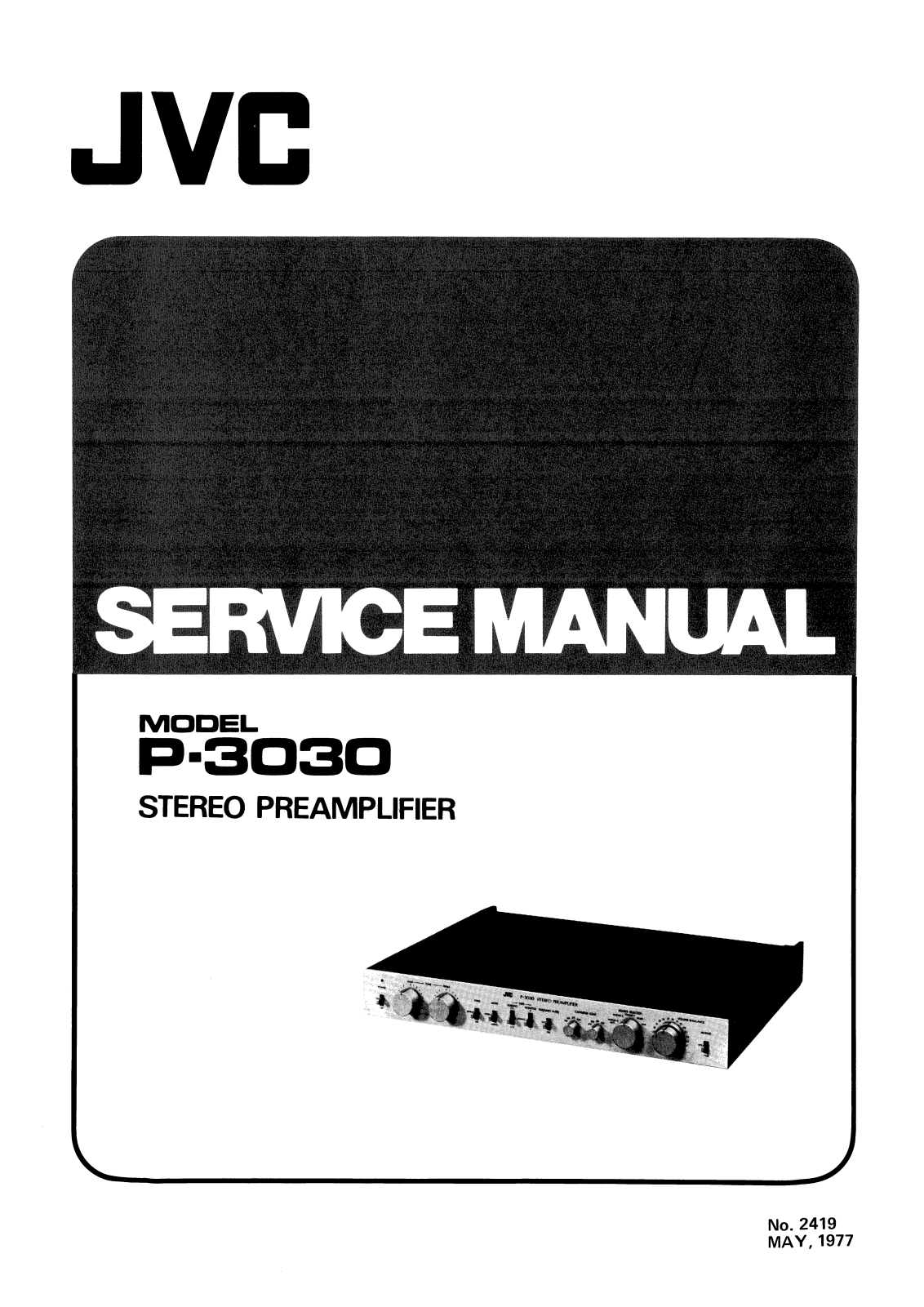 Jvc P-3030 Service Manual