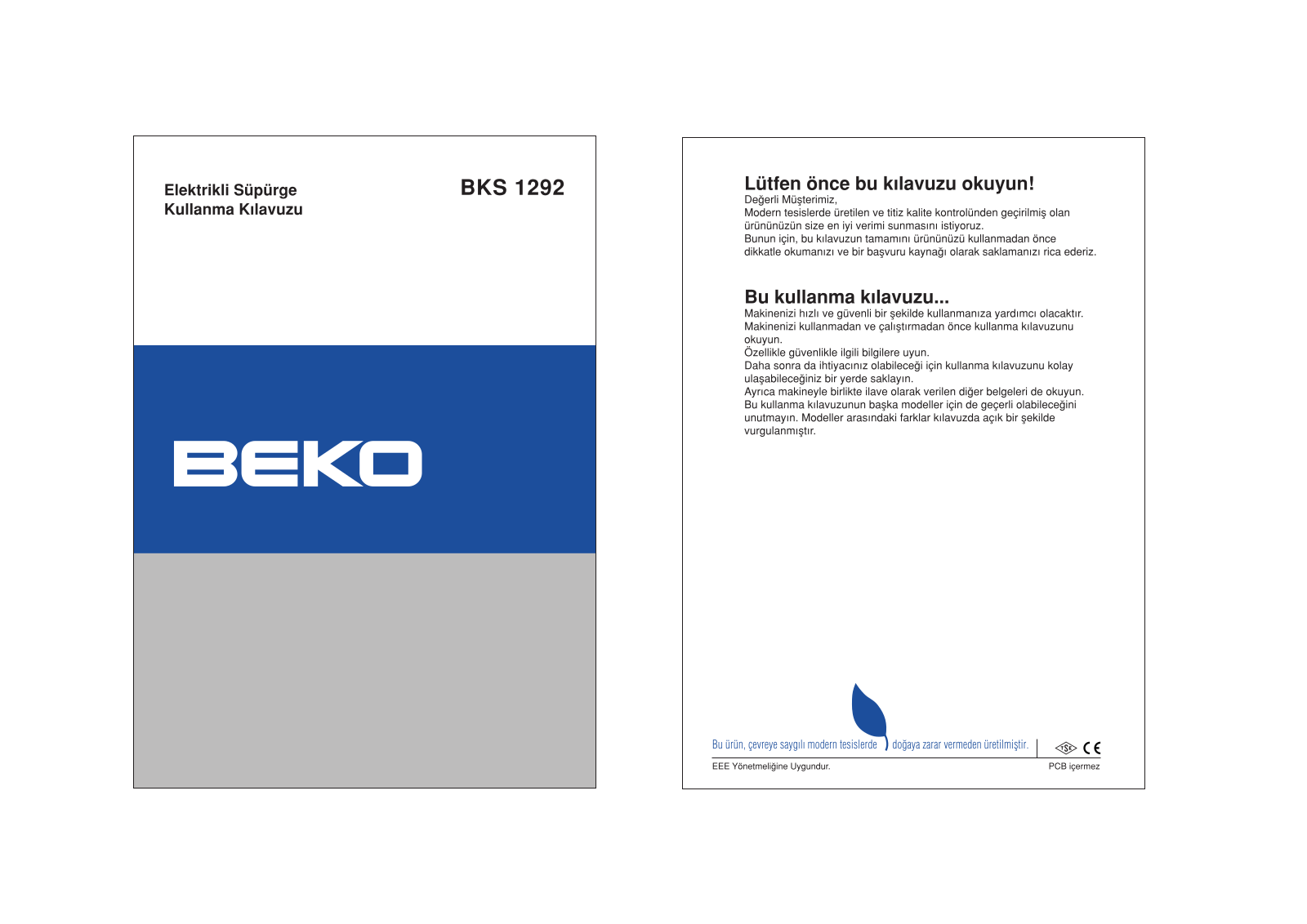 Beko BKS1292 User manual