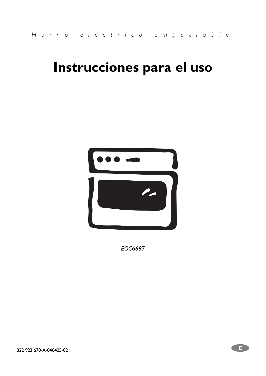 Electrolux EOC6697 User Manual